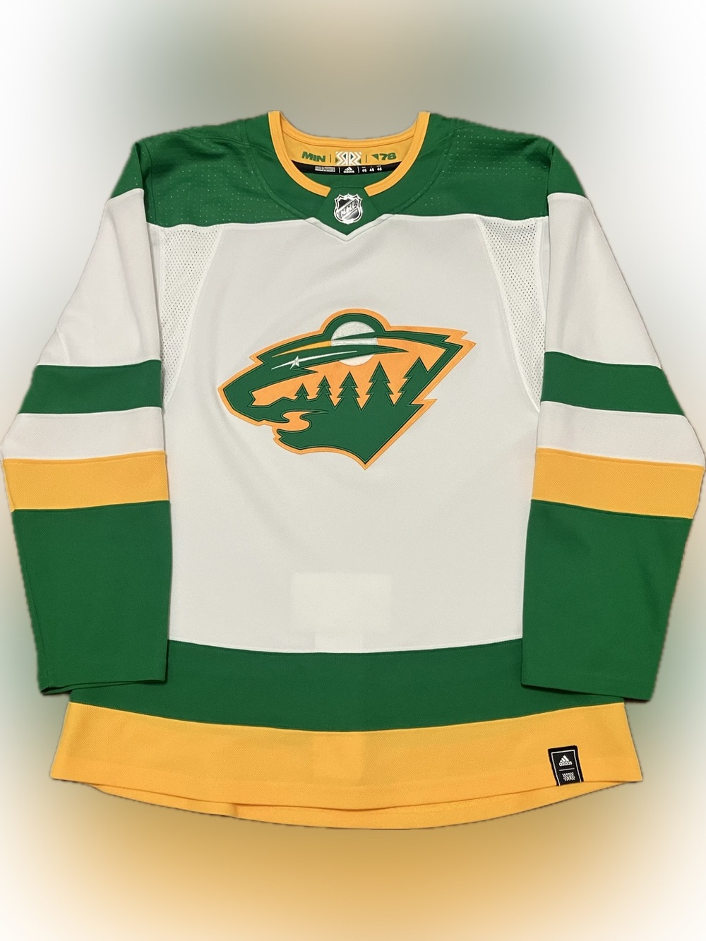 Minnesota Wild Blank Reverse Retro 1.0 Adidas NHL Hockey Jersey Size 46